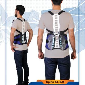 کمربند اسپاینو تی ال اس او (Spino TLSO) ارتز پیشرفته ستون فقرات با سیستم قرقره‌ای و اسپاینومد فنردار